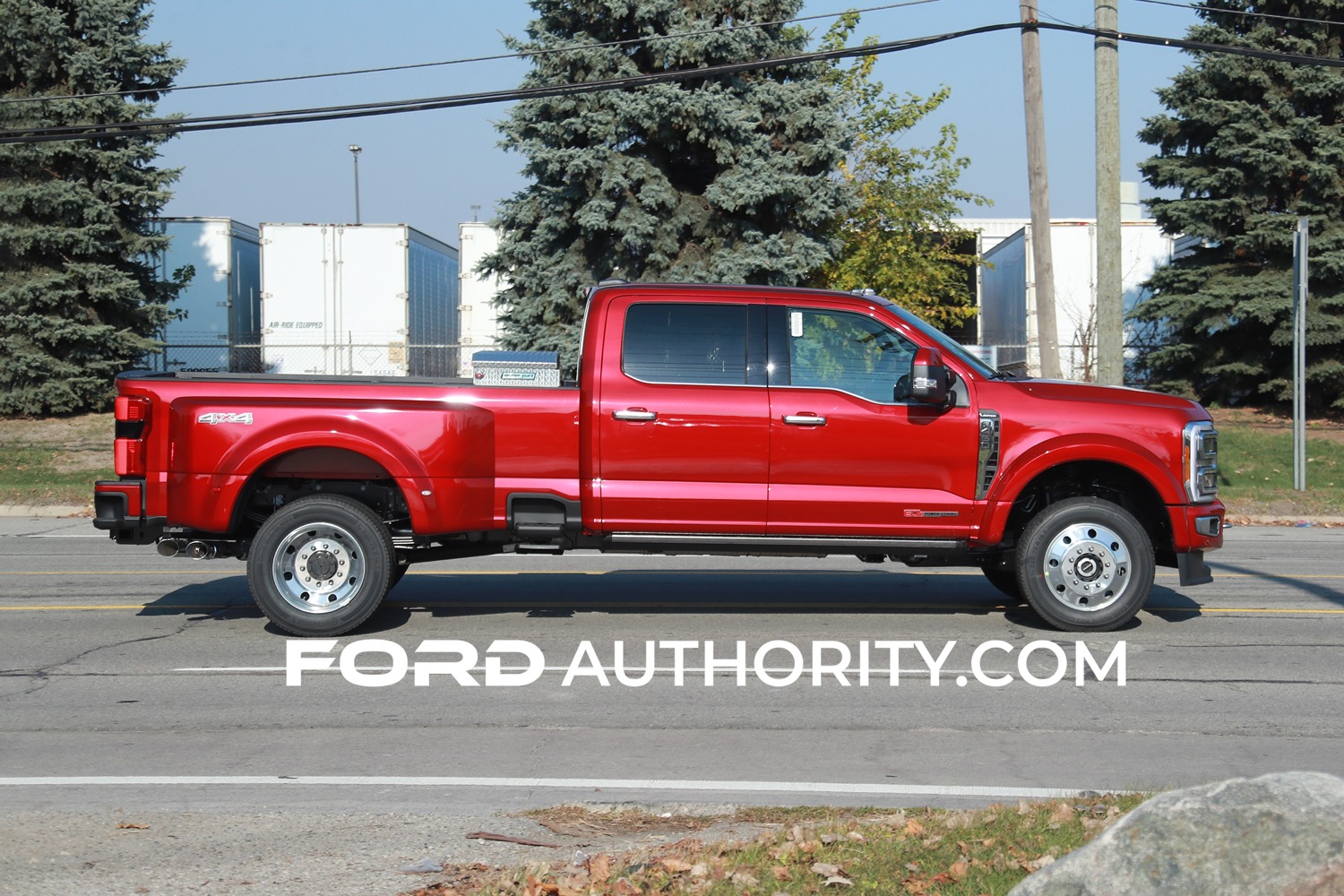 2023 Ford F-450 Super Duty Limited In Rapid Red: Photos