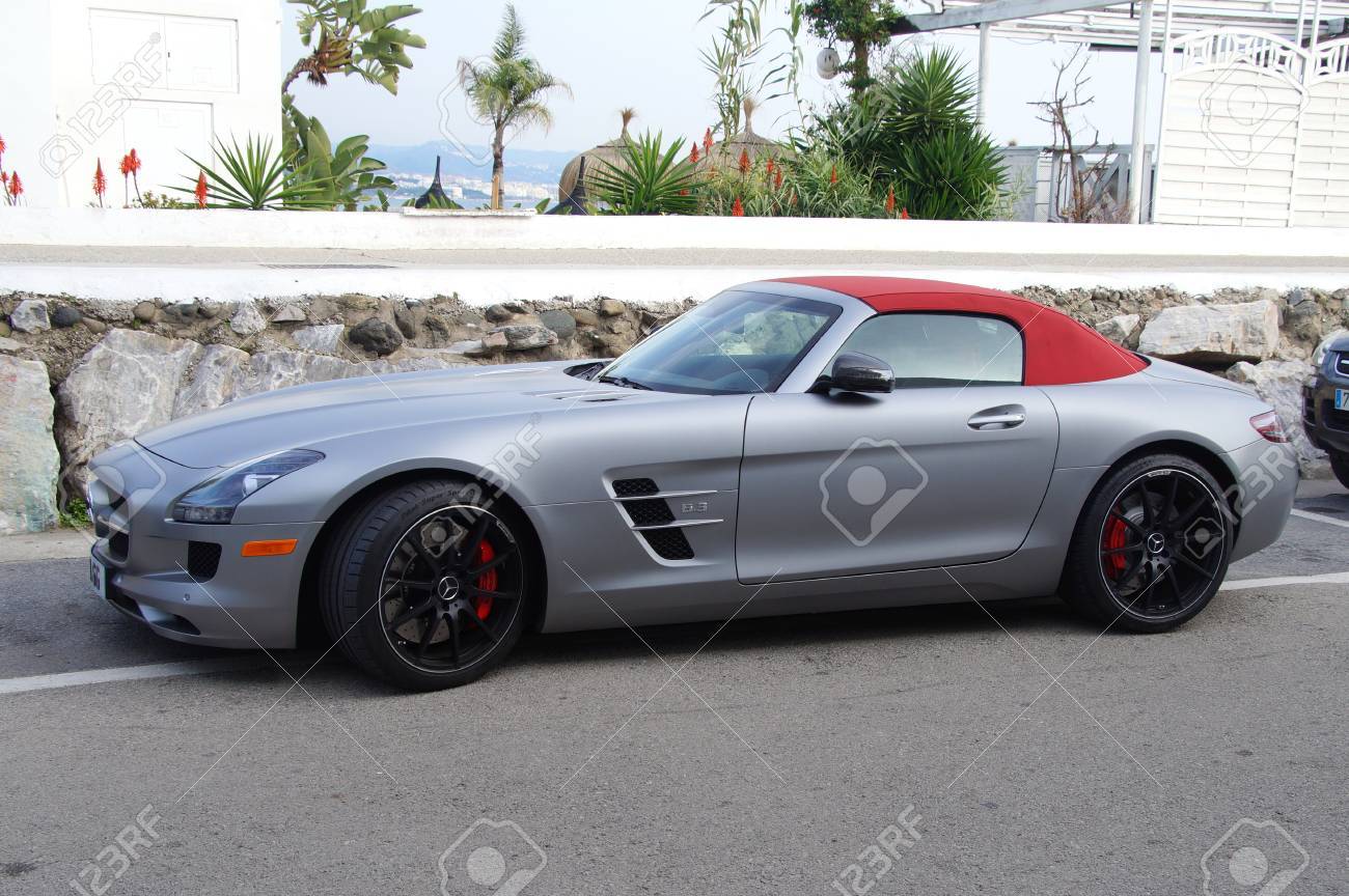 Mercedes Benz SLS AMG Roadster Stock Photo, Picture And Royalty Free Image.  Image 68471398.