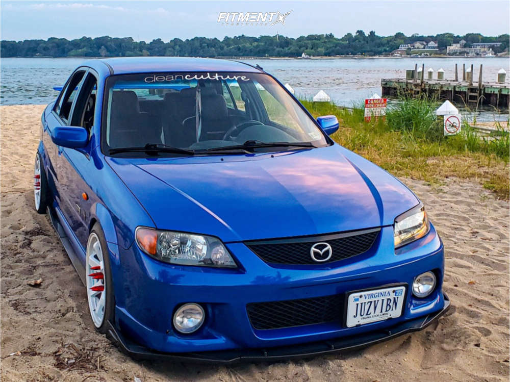 2001 Mazda Protege MP3 with 17x9 MST Mt01 and Nitto 205x45 on Coilovers |  1965079 | Fitment Industries