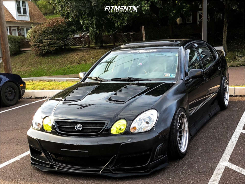 2001 Lexus GS430 Base with 18x9.5 Cosmis Racing XT-206R and Nankang 255x35  on Coilovers | 651826 | Fitment Industries