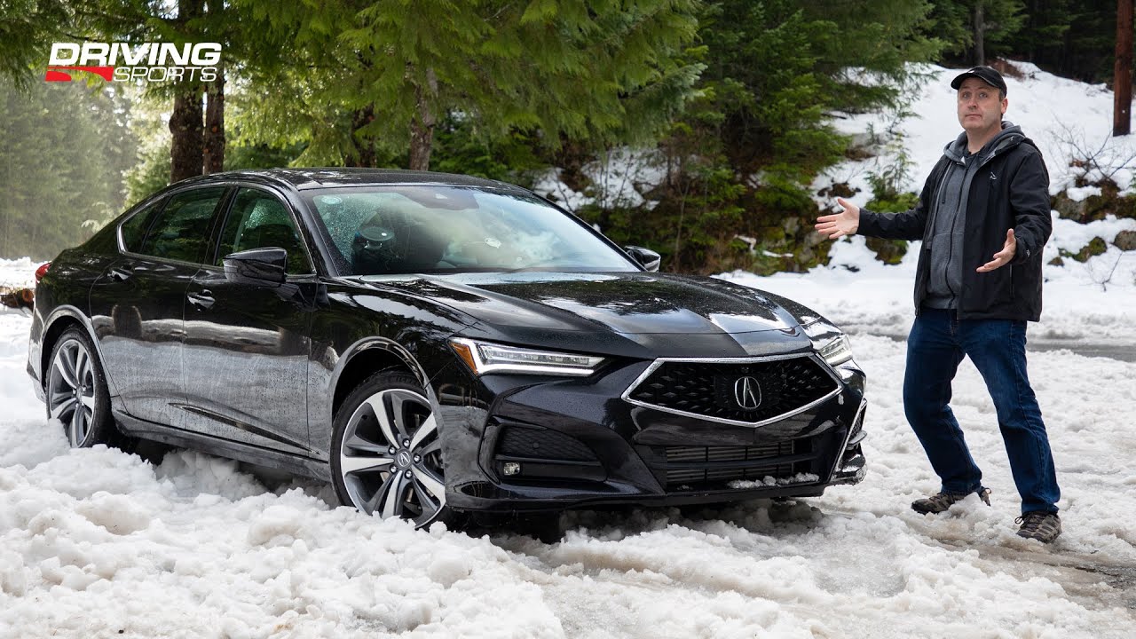 2021 Acura TLX Advance SH-AWD Reviewed + Snow & Sand - YouTube