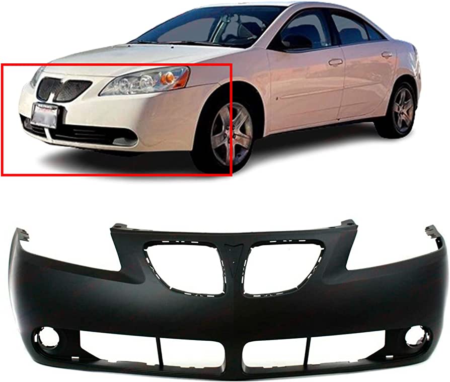 Amazon.com: Front Plastic Bumper Cover Fascia for 2005-2009 Pontiac G6 Base  GT Convertible Coupe Sedan 05-09. New, Primed and Ready for Paint. with Fog  Light Holes. GM1000731 19151158 2006 2007 2008 : Automotive