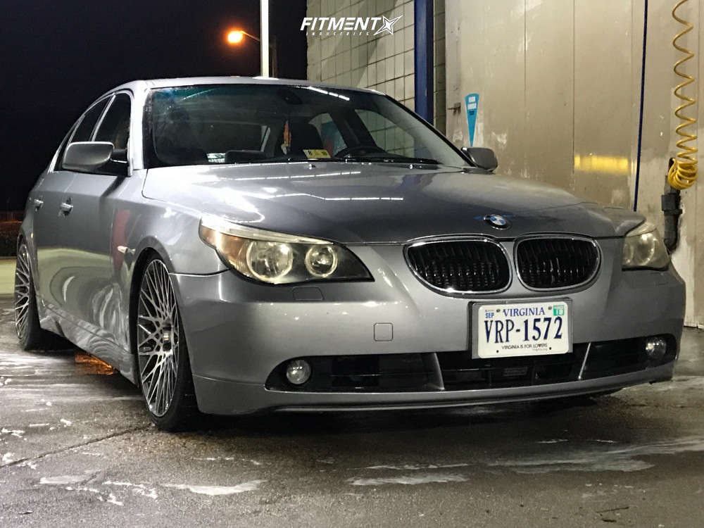 2006 BMW 525i Base with 19x8.5 Varrstoen L151 and Michelin 255x30 on  Coilovers | 727109 | Fitment Industries