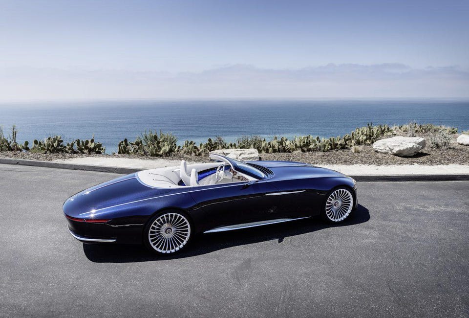 Electric Luxury In Motion: Mercedes-Maybach Reveals Vision 6 Cabriolet At  Pebble Beach