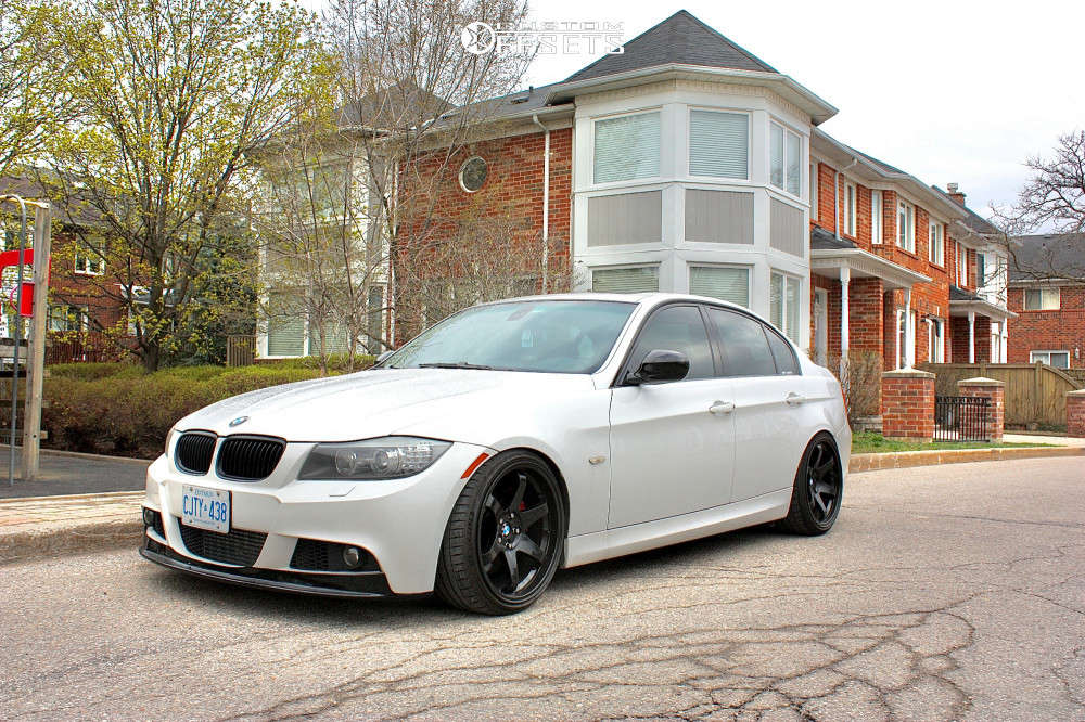 2009 BMW 335i XDrive with 19x9.5 35 Fast Hayaku and 225/35R19 Michelin  Pilot Sport 4 and Coilovers | Custom Offsets