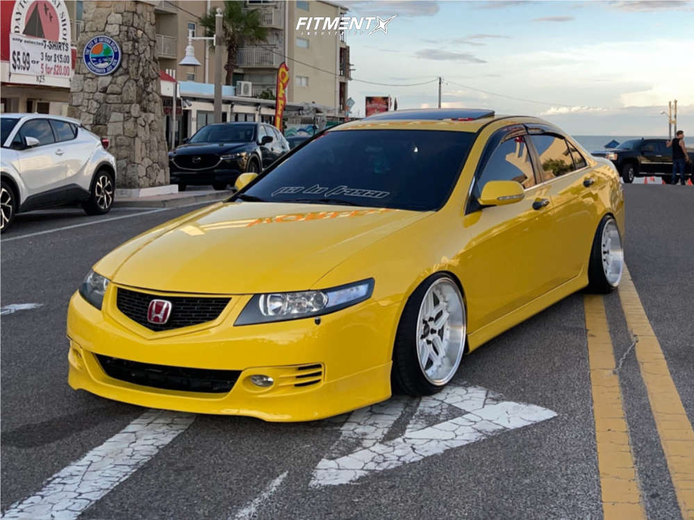 2007 Acura TSX Base with 18x10.5 ESR Cs15 and Achilles 225x35 on Coilovers  | 1812385 | Fitment Industries