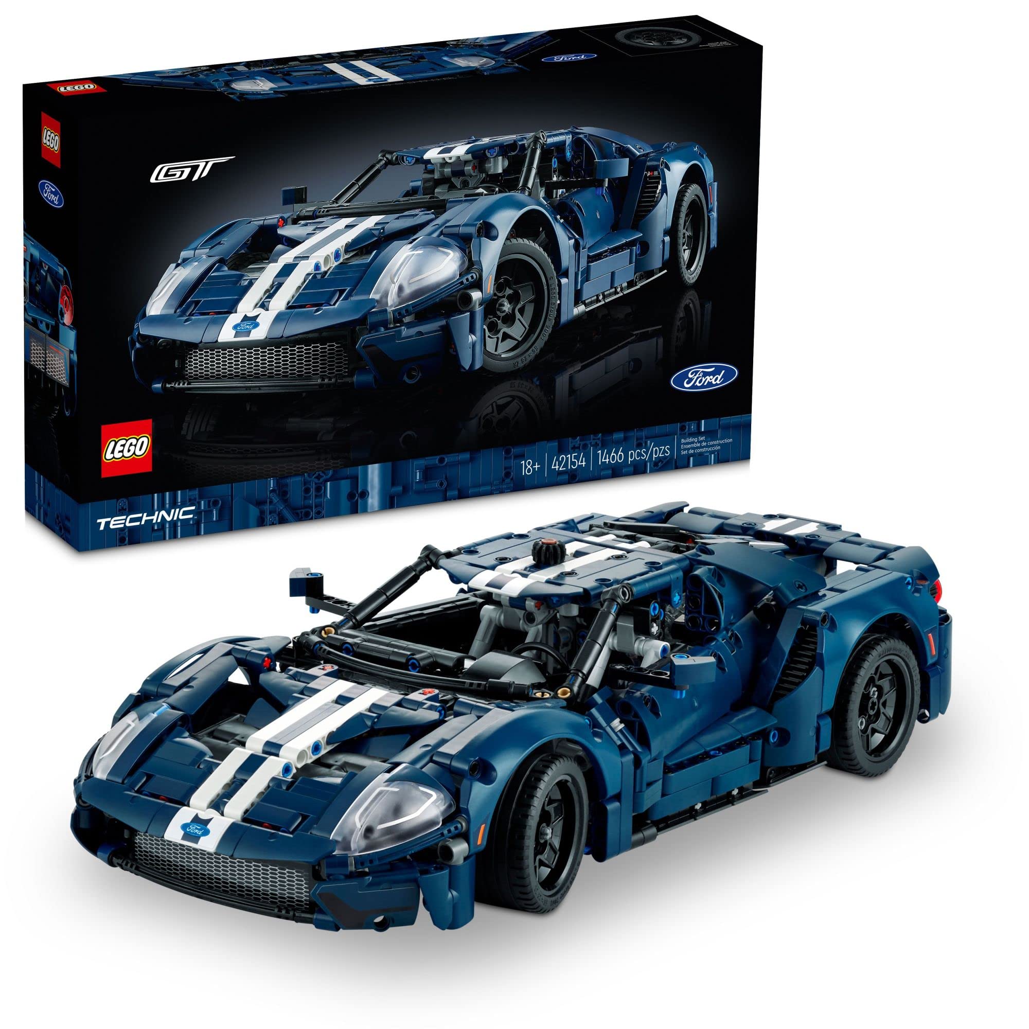 Amazon.com: LEGO Technic 2022 Ford GT 42154 Car Model Kit for Adults to  Build, 1:12 Scale Supercar with Authentic Features, Collectible Set, Idea  That Fuels Creativity and Imagination : Toys & Games