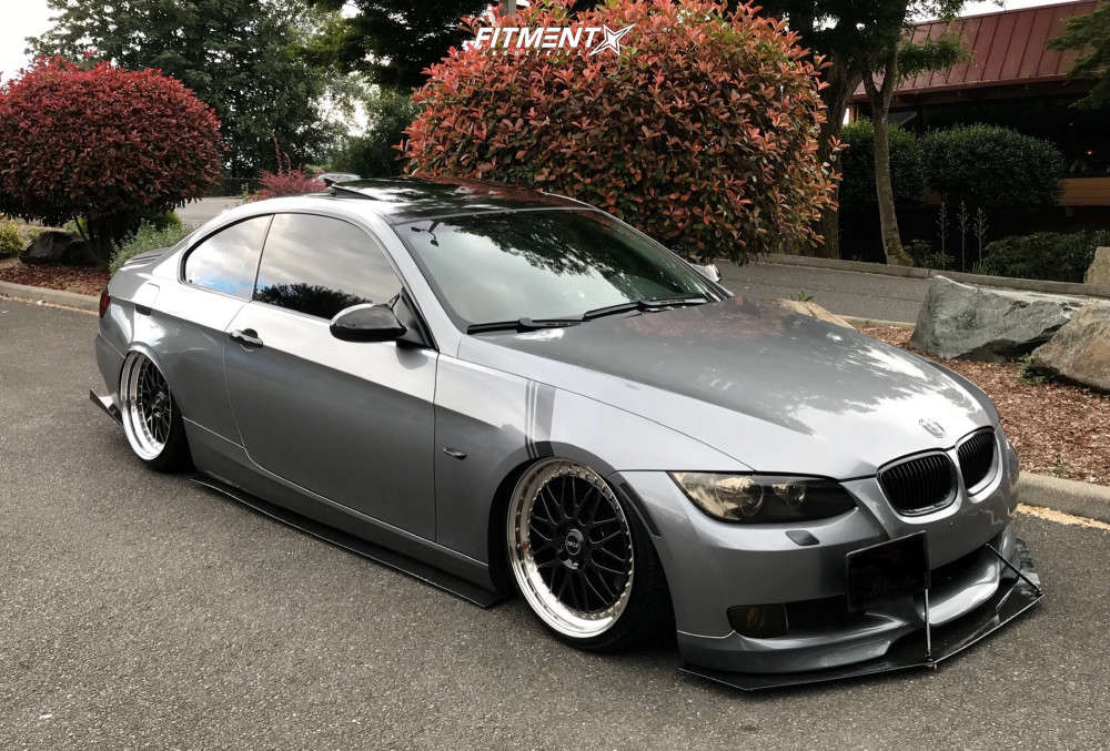 2007 BMW 335i Base with 19x8.5 Rial Daytona and Federal 215x35 on Air  Suspension | 735169 | Fitment Industries