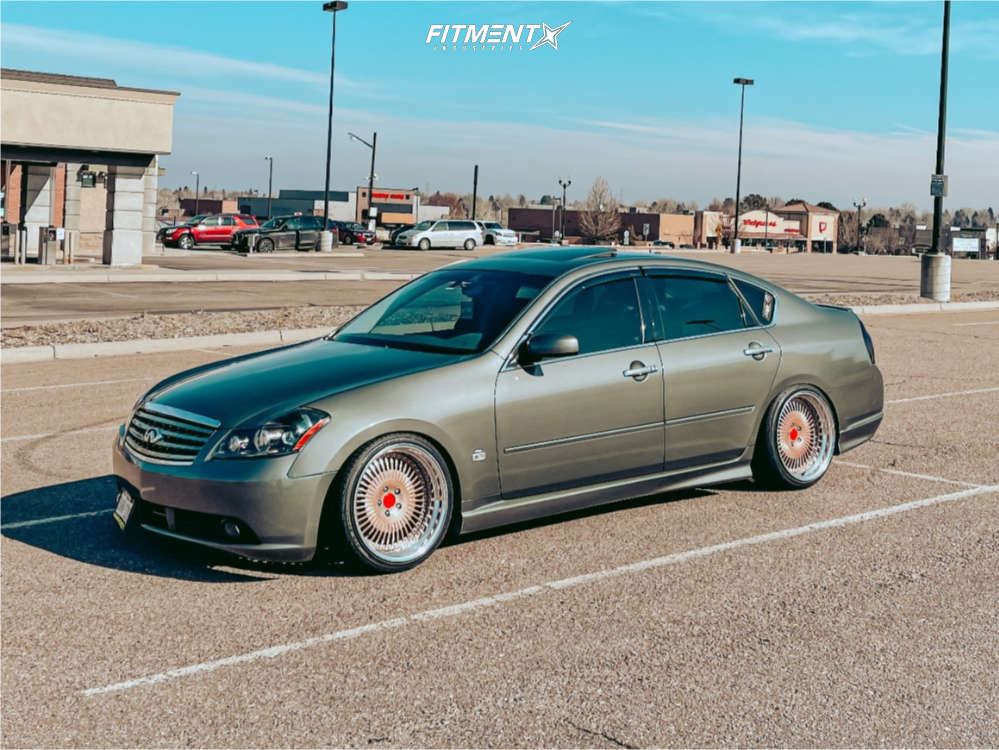 2006 INFINITI M45 Sport 4dr Sedan (4.5L 8cyl 5A) with 19x9.5 GMR Sf-8 and  Achilles 235x35 on Coilovers | 1516683 | Fitment Industries