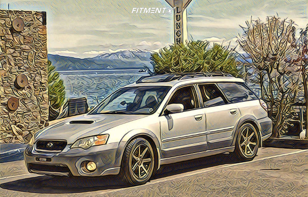 2005 Subaru Outback XT Limited with 17x8 Niche Verona and Firestone 225x45  on Stock Suspension | 1454935 | Fitment Industries