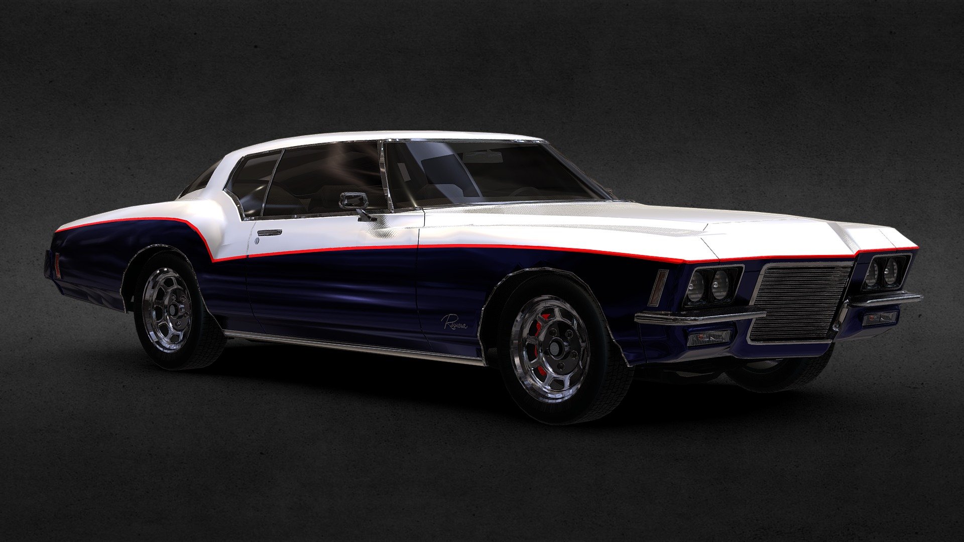 1971 Buick Riviera Custom - Download Free 3D model by everhard (@everhard)  [268d8b0]