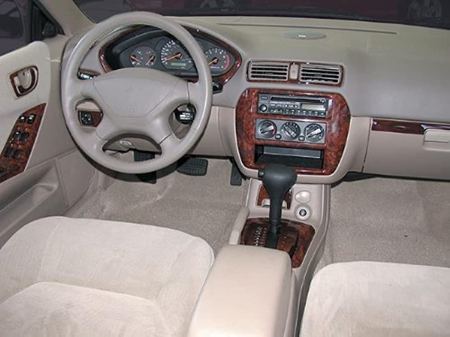 Amazon.com: Mitsubishi Galant Interior BURL Wood Dash Trim KIT Set 1999  2000 2001 2002 2003 : Automotive