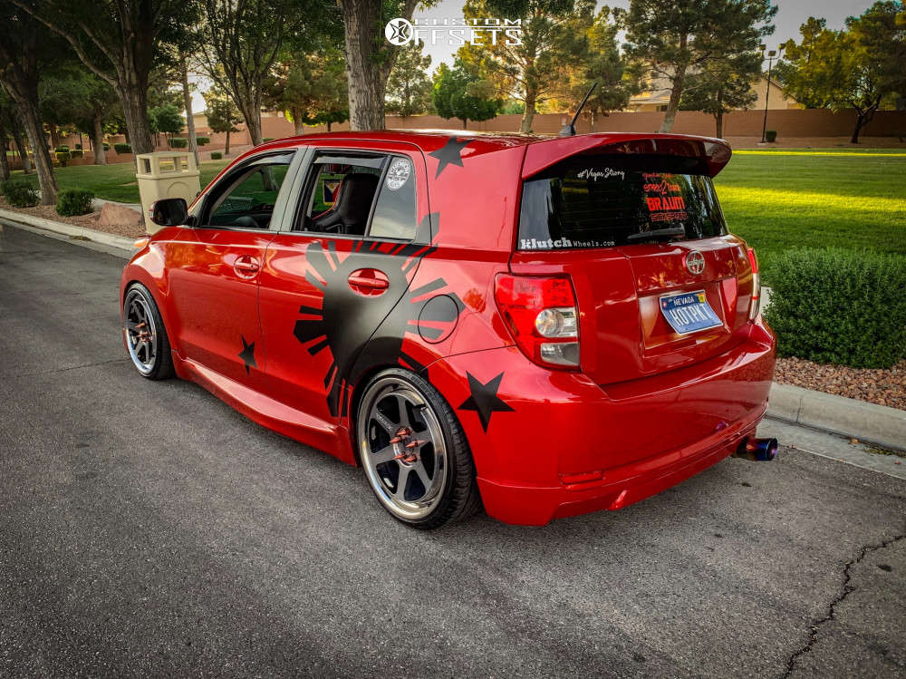 2012 Scion XD with 18x9.5 35 Klutch Slc2 and 215/35R18 Delinte D7 Thunder  and Coilovers | Custom Offsets