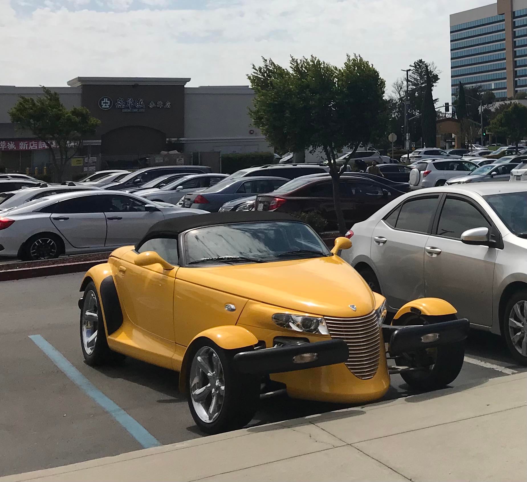 Spotted a very rare [Plymouth Prowler] a few days ago. Only 1,576 of these  cars were yellow. : r/spotted
