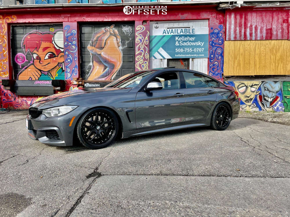 2015 BMW 435i XDrive Gran Coupe with 19x9.5 35 ESR Cs15 and 235/35R19  Sailun Atrezzo and Coilovers | Custom Offsets
