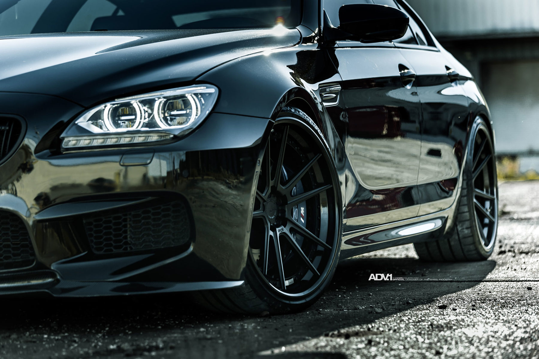 Blacked Out BMW M666 Gran Coupe Gets Some New Shoes - ADV.1 Wheels