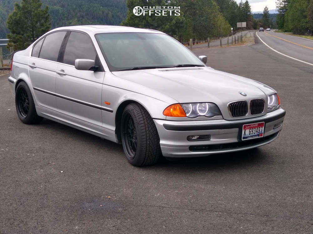 2000 BMW 328i with 17x8.5 35 JNC JNC005 and 225/45R17 Continental  Extremecontact Sport and Stock | Custom Offsets