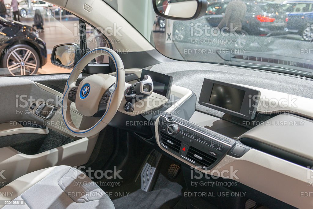 Bmw I3 Urban Electric Car Interior Stock Photo - Download Image Now -  Dashboard - Vehicle Part, Electric Car, 2016 - iStock