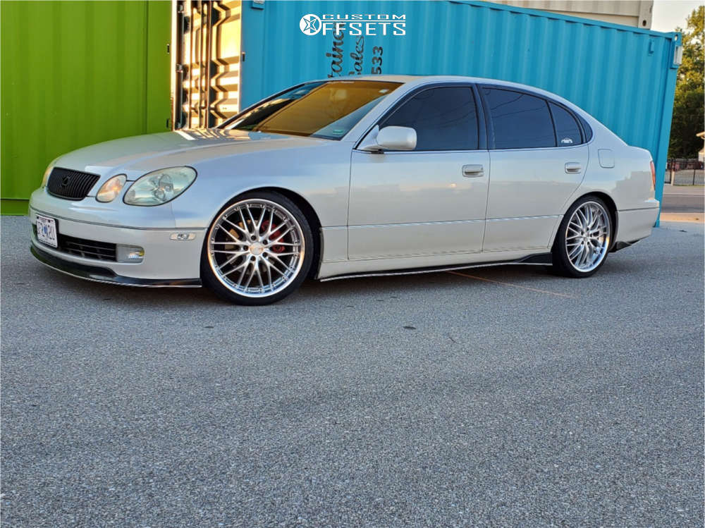 2004 Lexus GS300 with 19x8.5 35 MRR Gt1 and 235/35R19 Toyo Tires Extensa Hp  and Coilovers | Custom Offsets