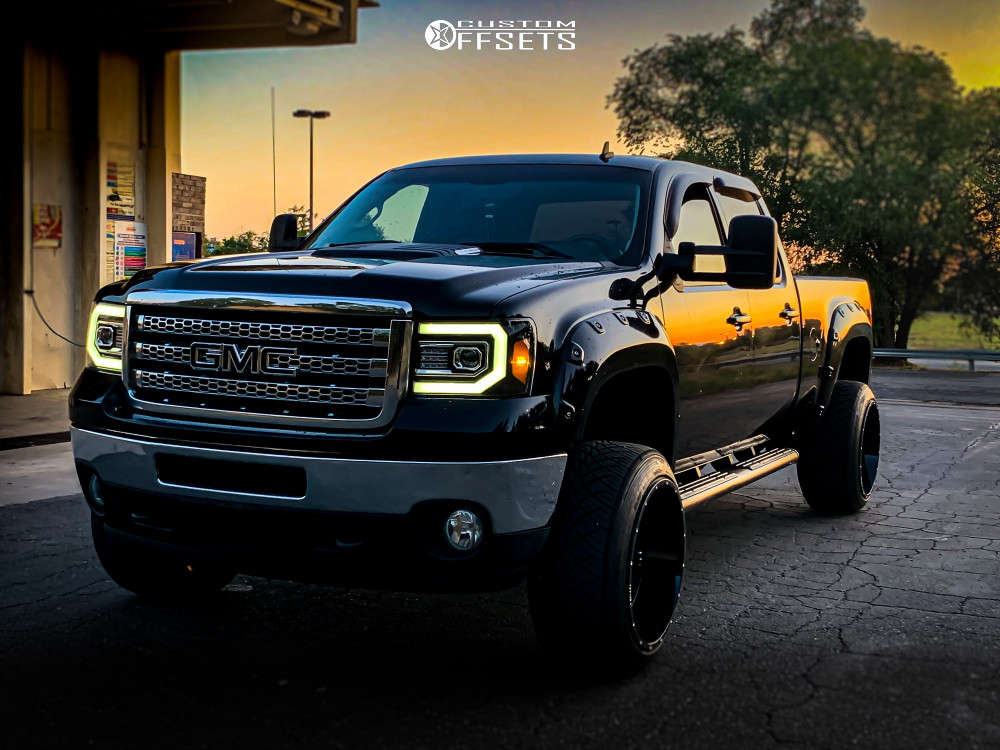 2011 GMC Sierra 3500 HD with 22x12 -44 Hostile Alpha and 305/50R22 Nitto  Nt420v and Suspension Lift 2.5" | Custom Offsets