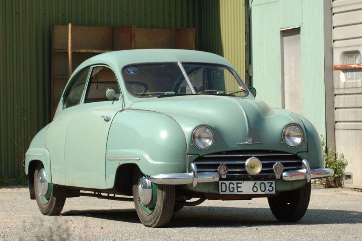 The "World's Oldest Saab 92," #4 from 1948, is being auctioned in Sweden |  Hemmings