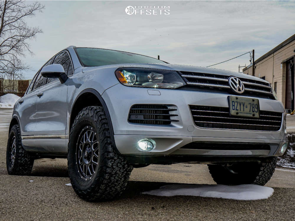 2012 Volkswagen Touareg with 17x7.5 45 XD Xd820 and 285/70R17 BFGoodrich  All Terrain Ta Ko2 and Suspension Lift 2.5" | Custom Offsets