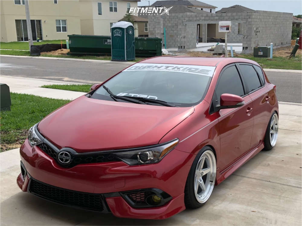2016 Scion IM Base with 18x9.5 Aodhan Ds05 and Federal 215x40 on Coilovers  | 1051396 | Fitment Industries