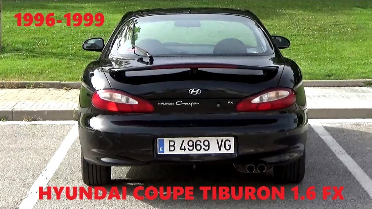 Hyundai Coupe Tiburon 1.6 FX 16v black 1996-1999 - YouTube