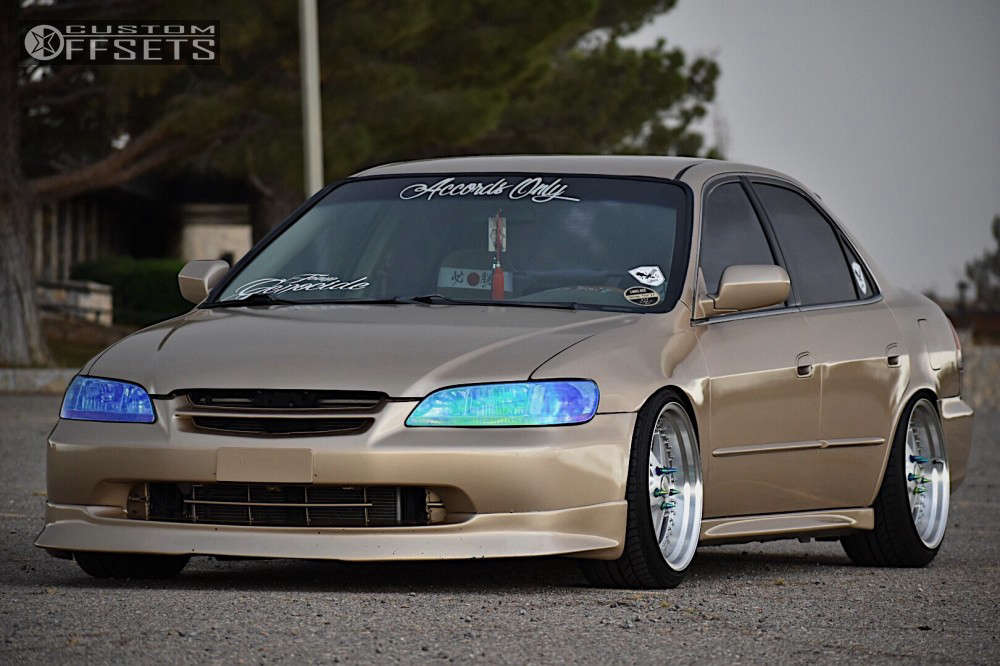 2001 Honda Accord with 18x9.5 35 ESR SR04 and 225/40R18 Achilles ATR Sport  and Coilovers | Custom Offsets