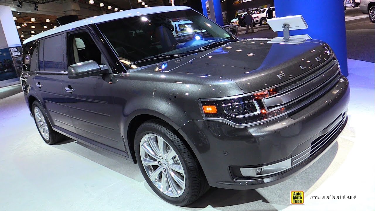 2016 Ford Flex Limited AWD - Exterior and Interior Walkaround - 2016 New  York Auto Show - YouTube