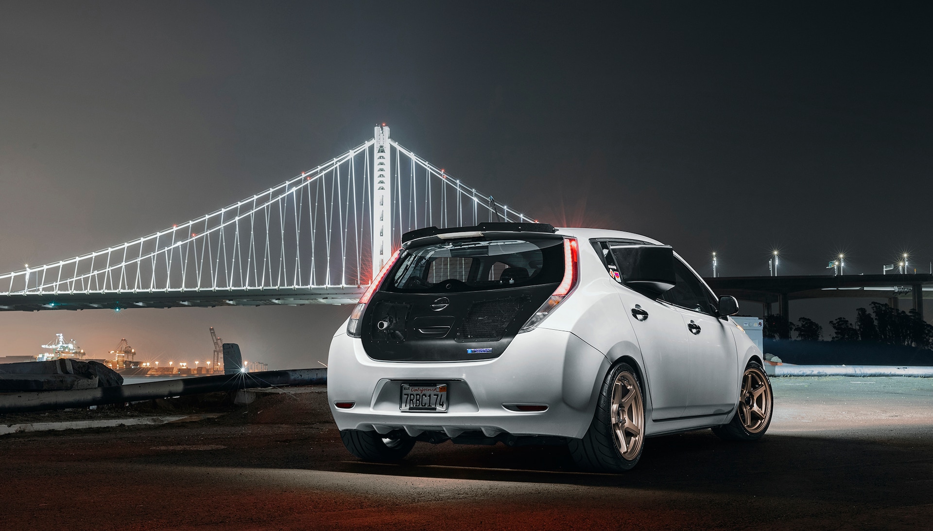 This Nissan Leaf Is EV Up Front, 13,000-RPM Sportbike Screamer Out Back