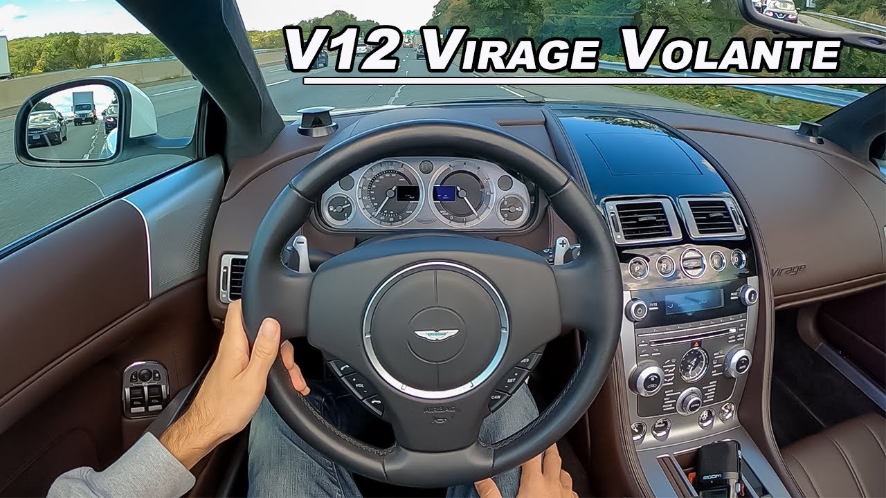 2012 Aston Martin Virage Volante - The Forgotten British V12 (POV Binaural  Audio) - YouTube