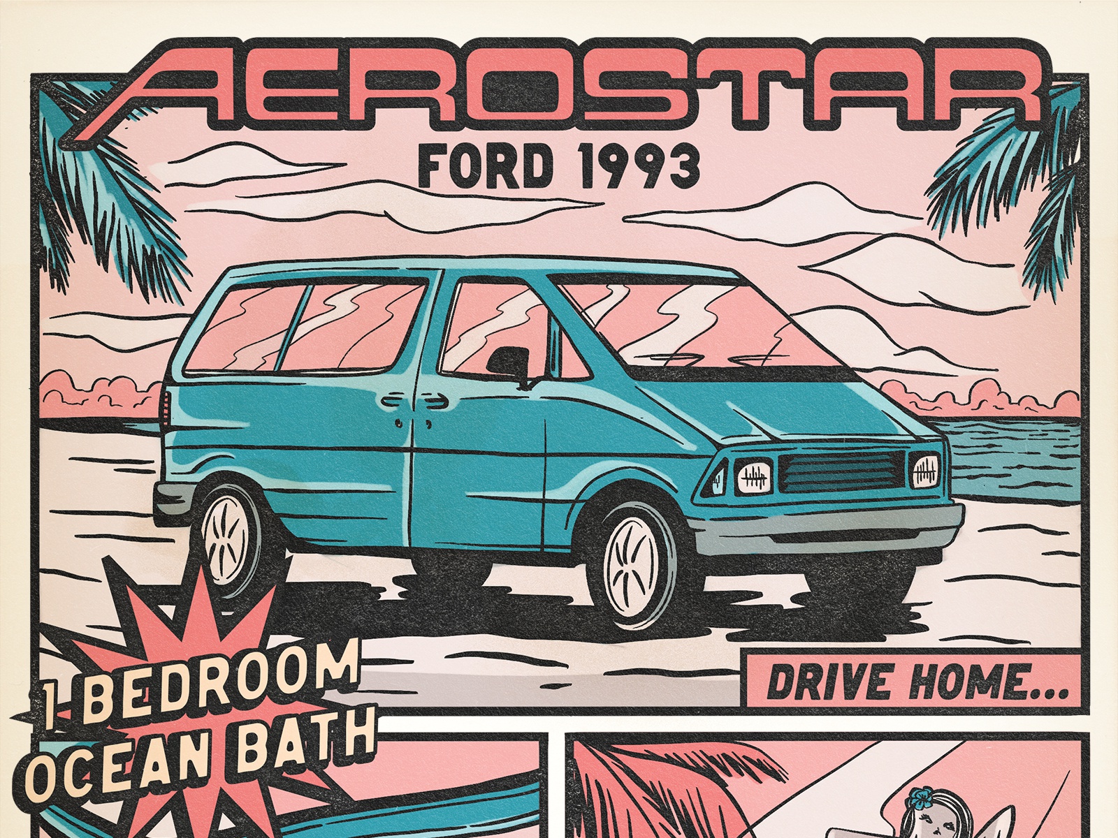 Ford Aerostar 1993 aka Maurice The Hormone Monster by Burke Morrill on  Dribbble