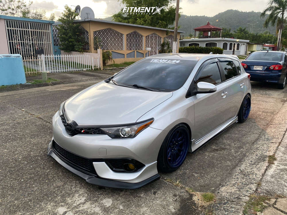 2016 Scion IM Base with 18x9.5 Aodhan Ah07 and Zeta 225x40 on Coilovers |  1128632 | Fitment Industries