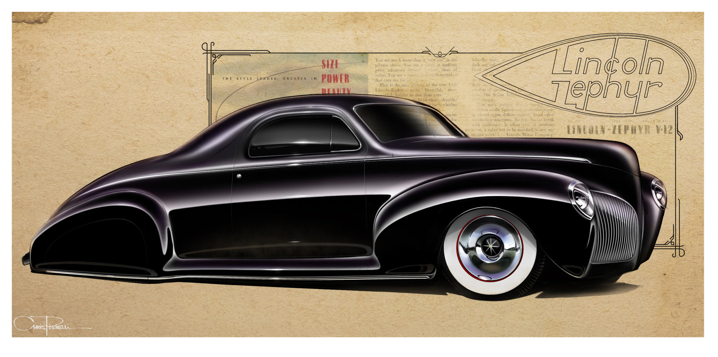 1941 Lincoln Zephyr — Piscitelli Design