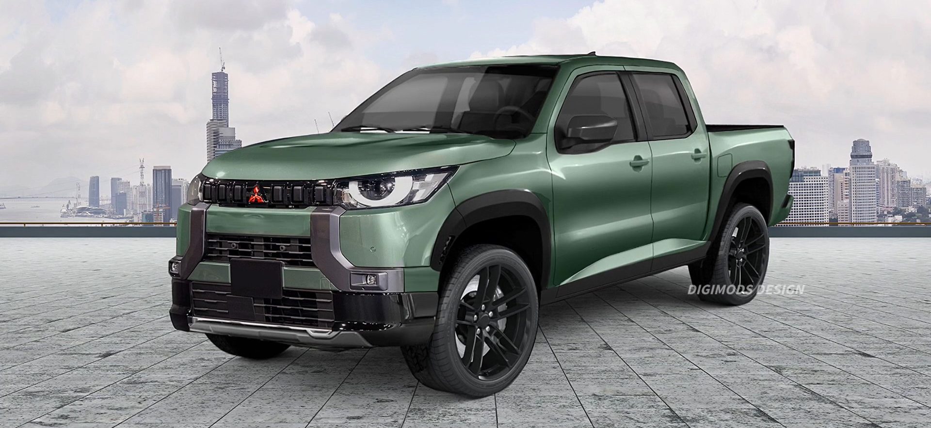 The new Mitsubishi Raider virtual pickup would stand out on the roads and  compete with Tacoma and Ranger - Aglomerado Digital