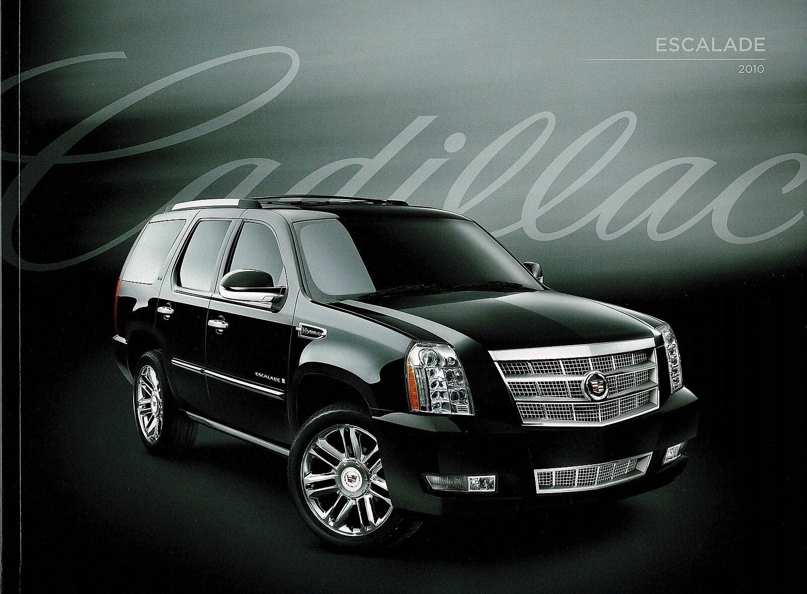 2010 Cadillac Escalade Hybrid Platinum ESV EXT 32 Page Deluxe Sales  Brochure | eBay