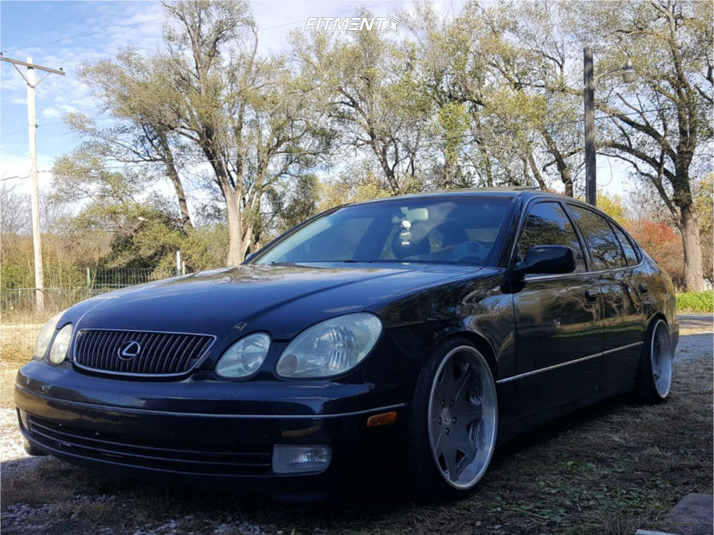 2001 Lexus GS430 Base with 19x10 Leon Hardiritt Waffe and Achilles 215x35  on Coilovers | 521087 | Fitment Industries