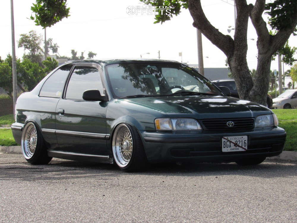 1999 Toyota Tercel with 16x10 36 BBS Rs and 205/40R16 Nankang NS-20 and  Coilovers | Custom Offsets
