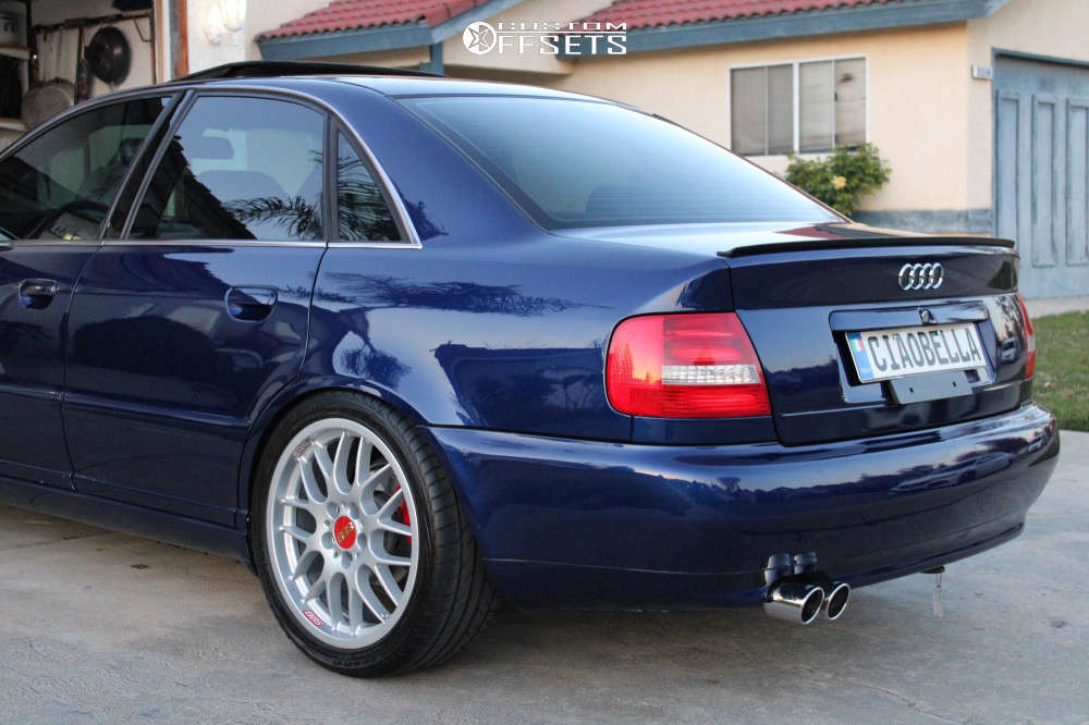 2002 Audi S4 with 18x8 32 BBS Rx and 235/40R18 Achilles ATR Sport 2 and  Coilovers | Custom Offsets
