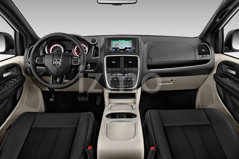 2015 Dodge Grand Caravan SXT PLUS 5 Door Minivan Dashboard Stockphoto |  izmostock