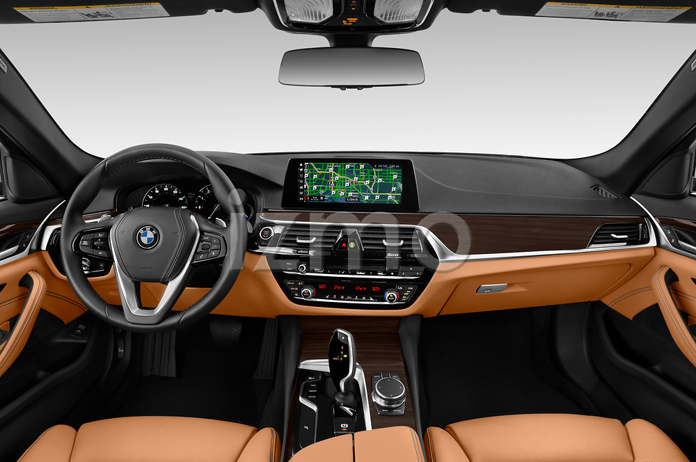 2019 BMW 5-Series 530I-Sport-Line 4 Door Sedan Dashboard Stockphoto |  izmostock