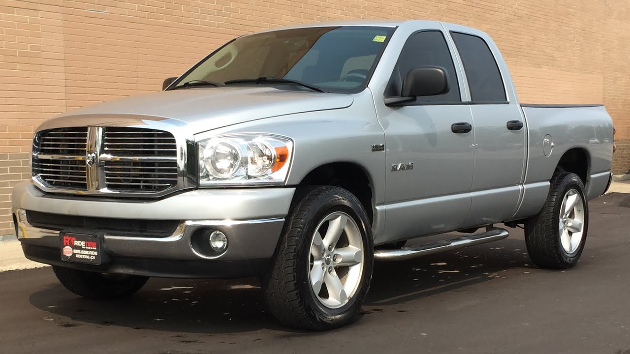 2008 Dodge Ram 1500 SLT 4WD - Tow Pkg, Running Boards, Chrome Front & Rear  Bumpers - YouTube