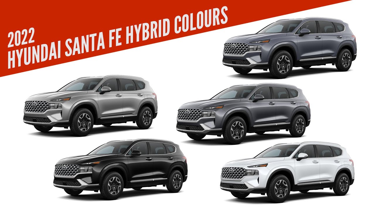 2022 Hyundai Santa Fe Hybrid - All Colour Options - Images | AUTOBICS -  YouTube