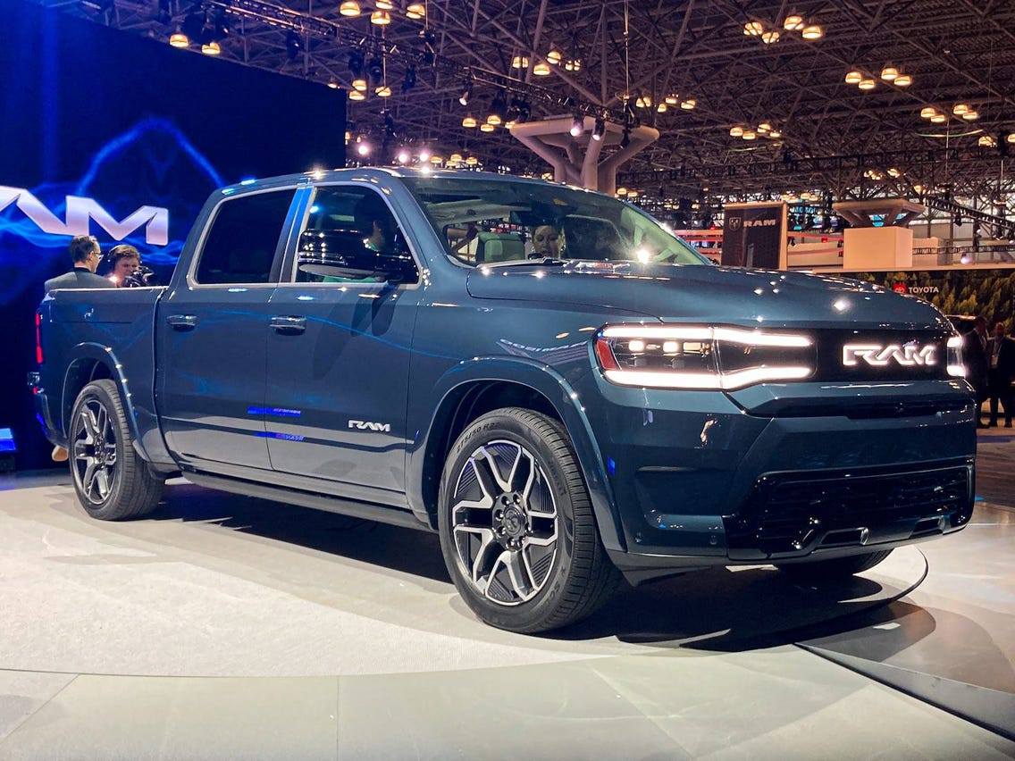 Ram Debuts 1500 REV Electric Truck With 500-Mile Range to Take on F-150