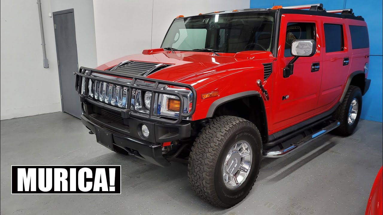 Victory Red Hummer H2 - YouTube