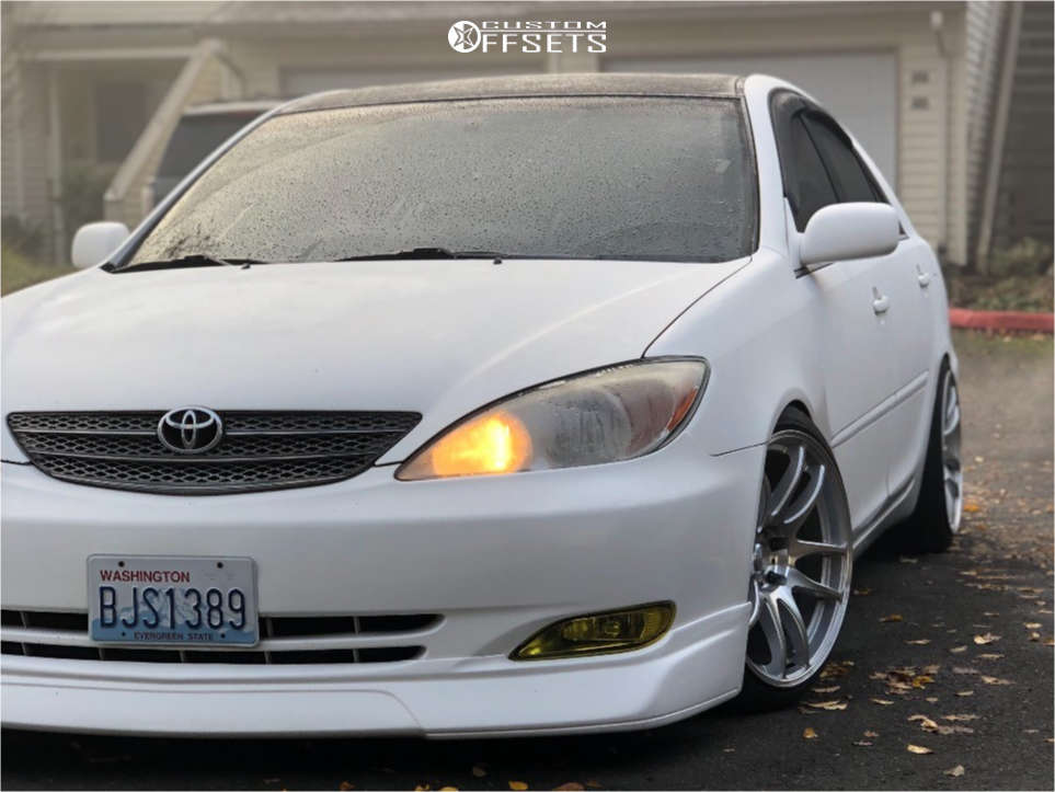 2002 Toyota Camry with 18x9.5 35 ESR Sr08 and 225/35R18 Nankang NS-25 and  Coilovers | Custom Offsets