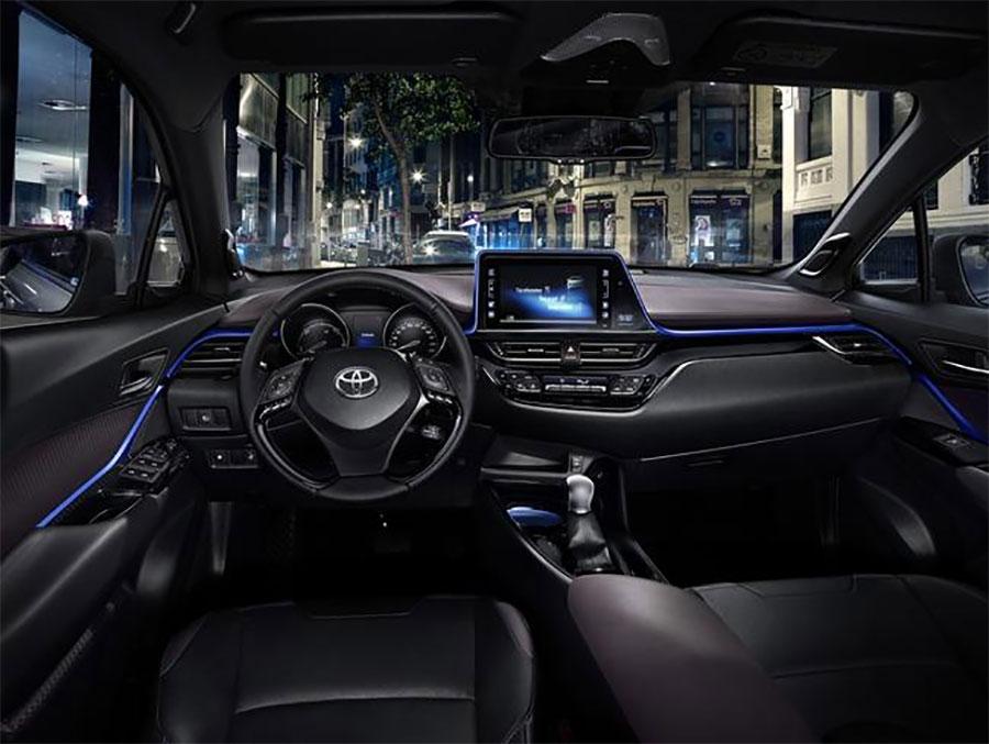 Toyota C-HR Interior Design Debuts In Its Black And Blue Glory - SlashGear