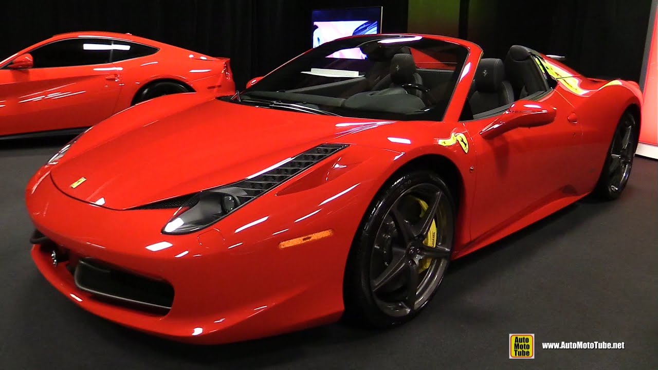 2015 Ferrari 458 Italia Spider - Exterior and Interior Walkaround - 2015  Montreal Auto Show - YouTube