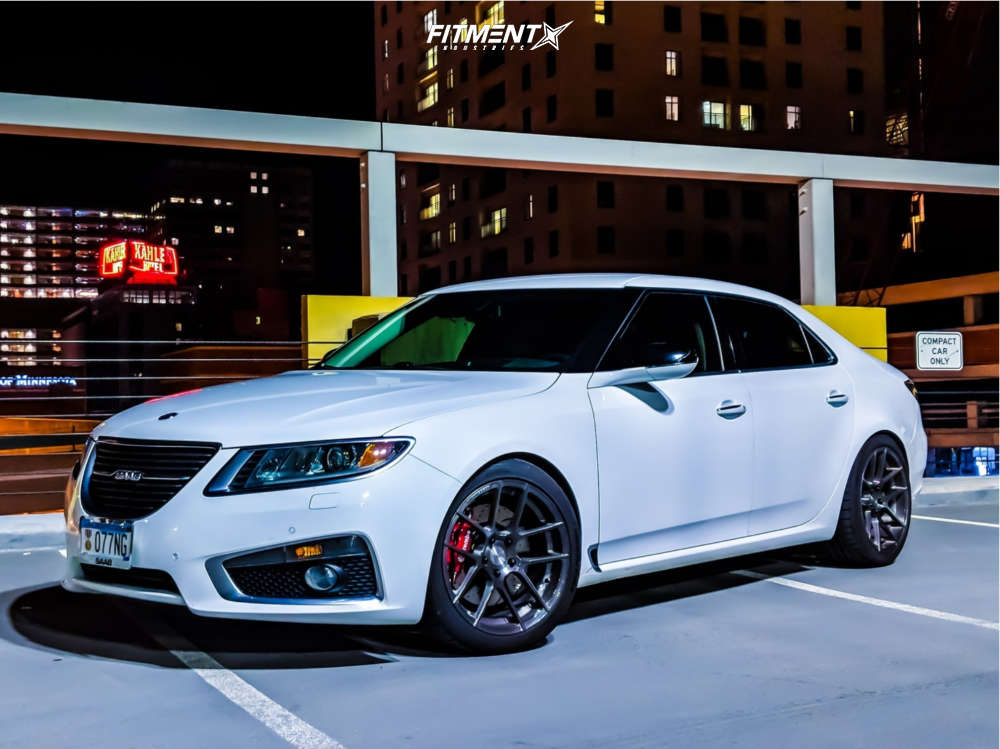 2010 Saab 9-5 Aero with 19x9.5 Avant Garde M510 and Continental 255x40 on  Lowering Springs | 523600 | Fitment Industries